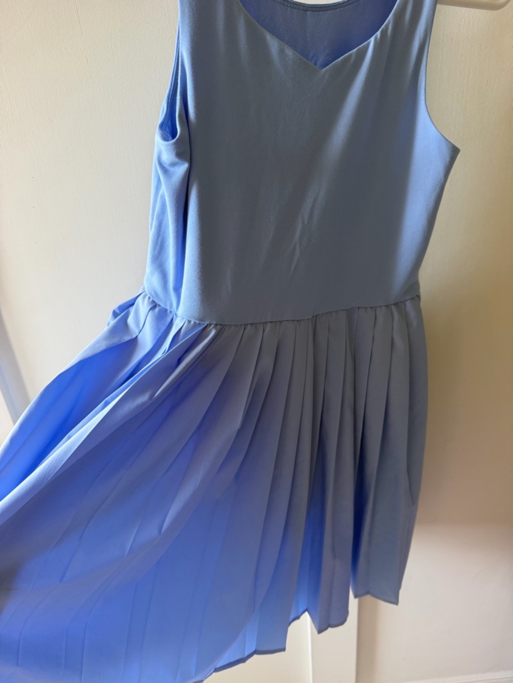 Wander Light Blue Pleated Casual Kids Dress - Picture 5 of 5